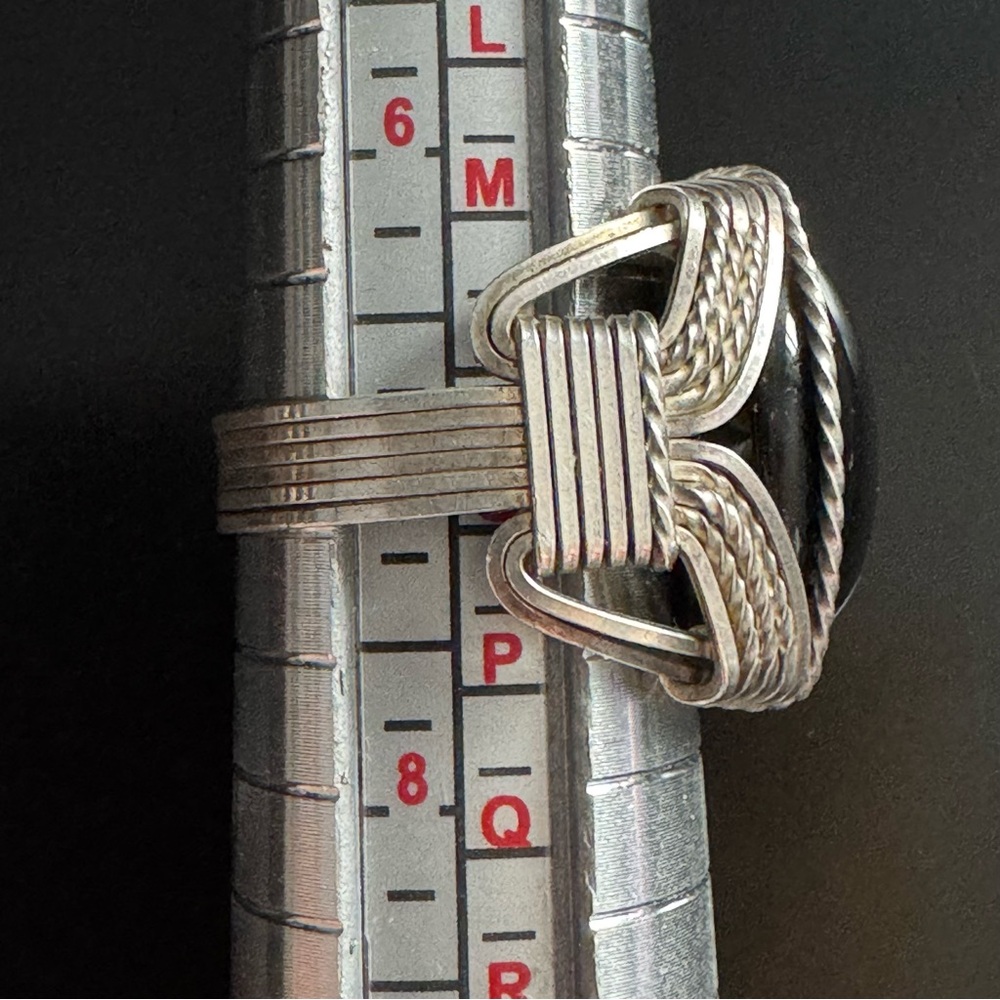 Artisan Wire-Wrapped Sterling Ring – Sculptural B… - image 7